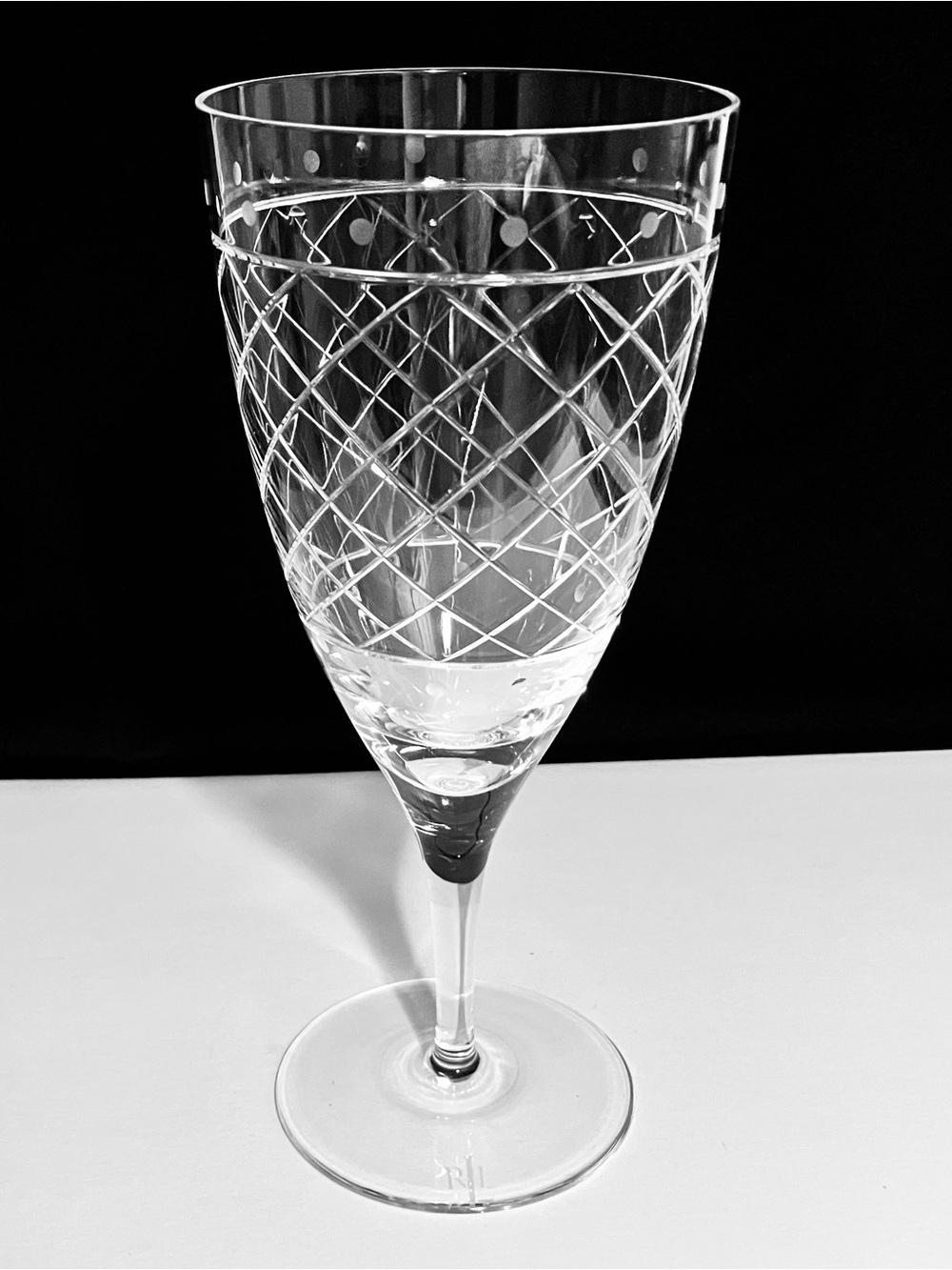 RALPH LAUREN Silk Ribbon ICED TEA Glass / LIGHT WEAR / Retired DESIGNER CRYSTAL